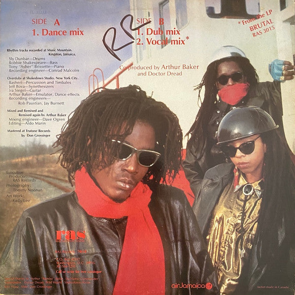 Black Uhuru – The Great Train Robbery — back cover