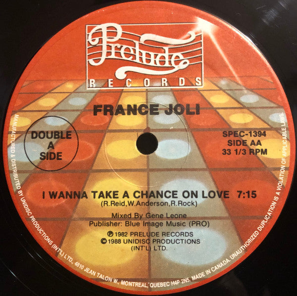 France Joli – Gonna Get Over You — back cover