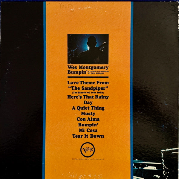 Wes Montgomery – Bumpin' — back cover