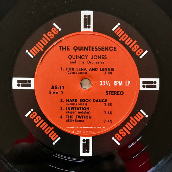 Quincy Jones And His Orchestra – The Quintessence – LP, US 1963