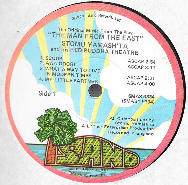 Stomu Yamash'ta's Red Buddha Theatre – The Original Music From The Play "The Man From The East" — back cover