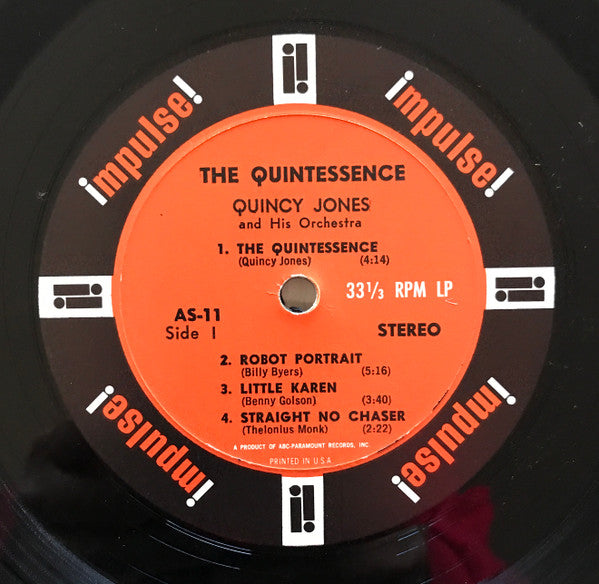 Quincy Jones And His Orchestra – The Quintessence – LP, US 1963