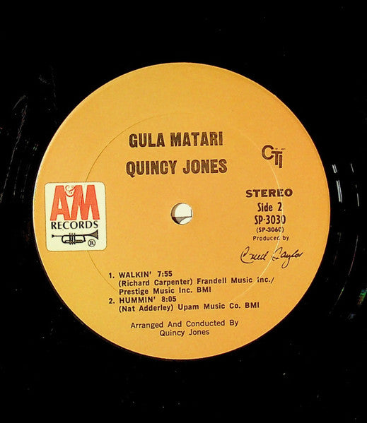 Quincy Jones – Gula Matari – LP, US 1970