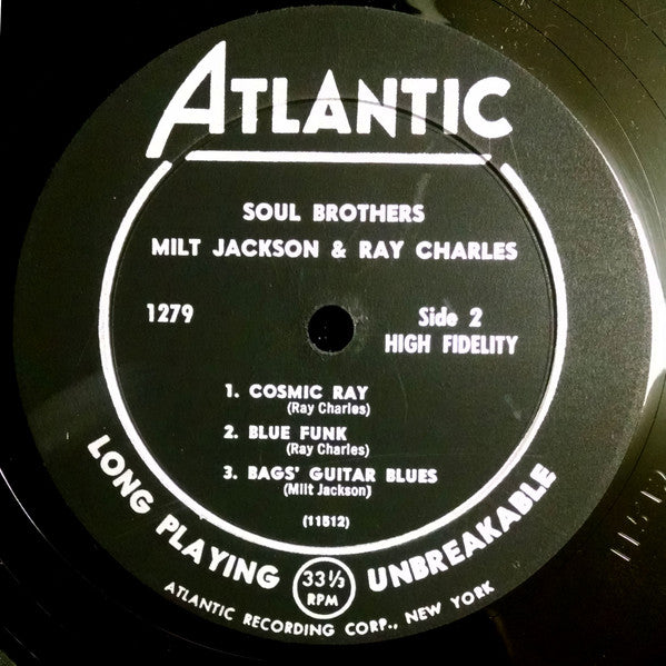 Milt Jackson & Ray Charles – Soul Brothers – LP, US 1958
