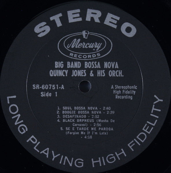 Quincy Jones And His Orchestra – Big Band Bossa Nova – LP, US 1962