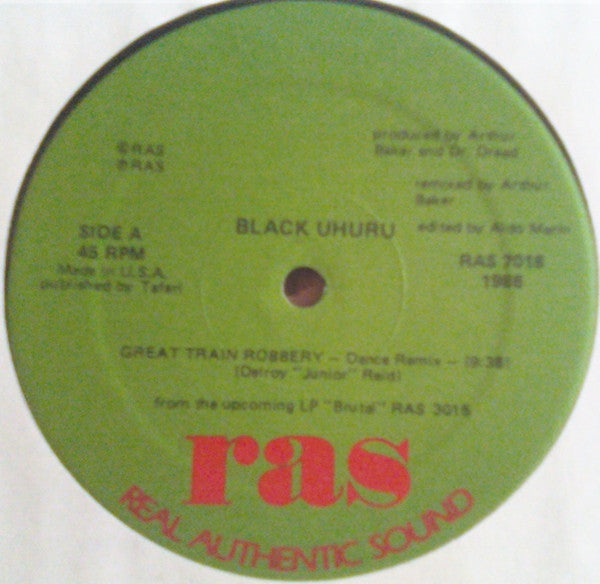 Black Uhuru – The Great Train Robbery – 12", US 1986