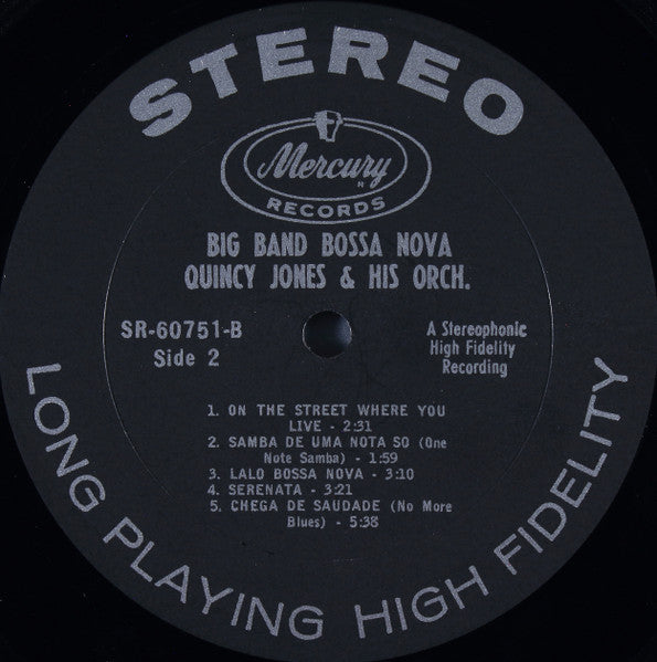 Quincy Jones And His Orchestra – Big Band Bossa Nova – LP, US 1962