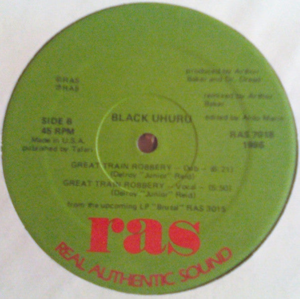 Black Uhuru – The Great Train Robbery – 12", US 1986