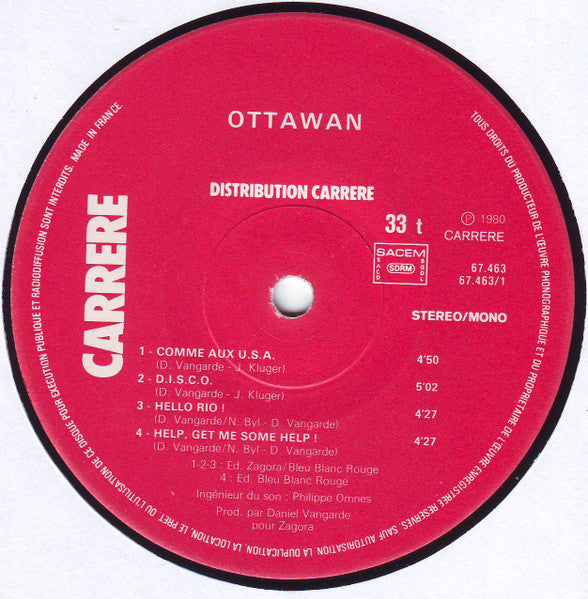 Ottawan – D.I.S.C.O. – LP, FR 1980