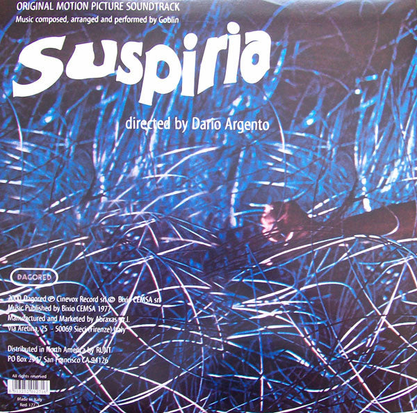 Goblin – Suspiria (Original Motion Picture Soundtrack) — back cover