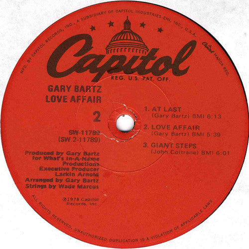 Gary Bartz – Love Affair – LP, US 1978