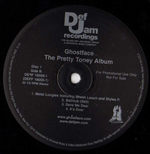 Ghostface Killah – The Pretty Toney Album — back cover