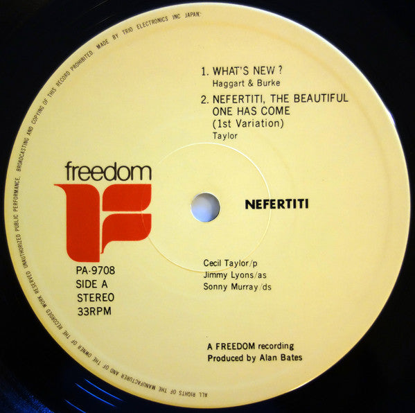 Cecil Taylor = セシル・テイラー – Nefertiti = ネフェルティティ – LP, JP 1975
