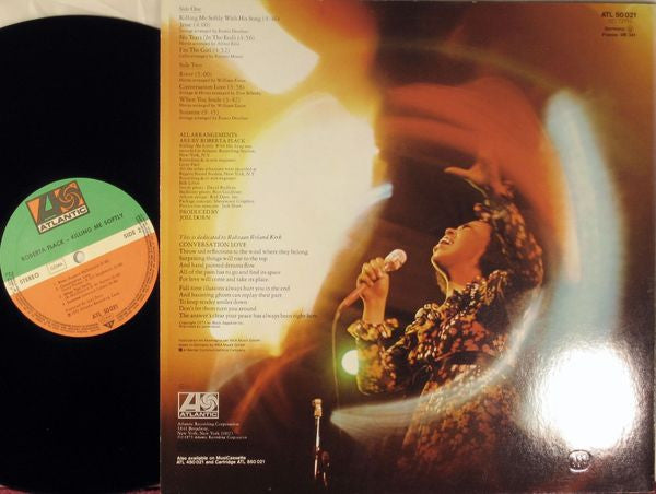 Roberta Flack – Killing Me Softly — back cover