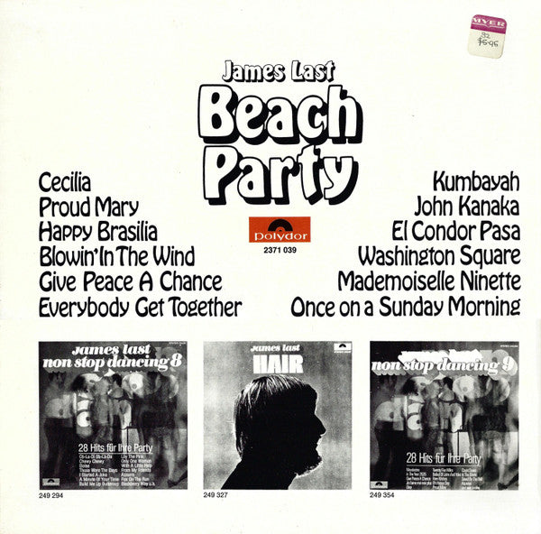James Last – Beach Party — back cover