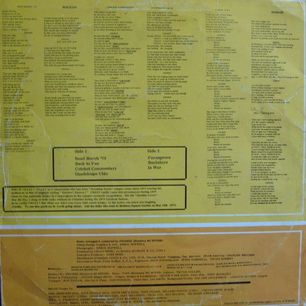 Crazy (4) – Crazy's Super Album — back cover