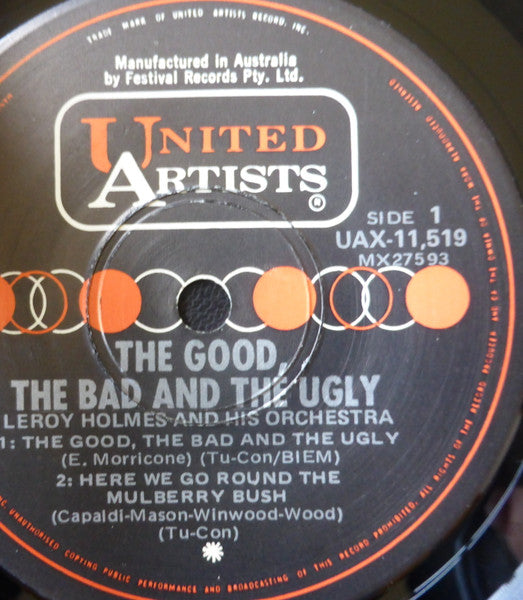 Leroy Holmes And His Orchestra – The Good, The Bad And The Ugly – 7", AU 1968