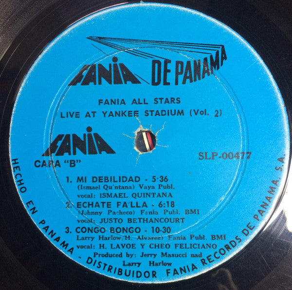 Fania All Stars – Live At Yankee Stadium (Vol. 2) – LP, Panama 1975