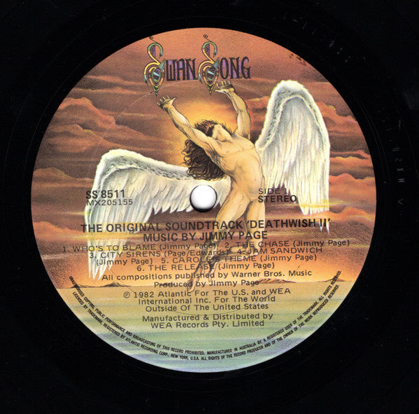 Jimmy Page – Death Wish II (The Original Soundtrack) – LP, AU 1982