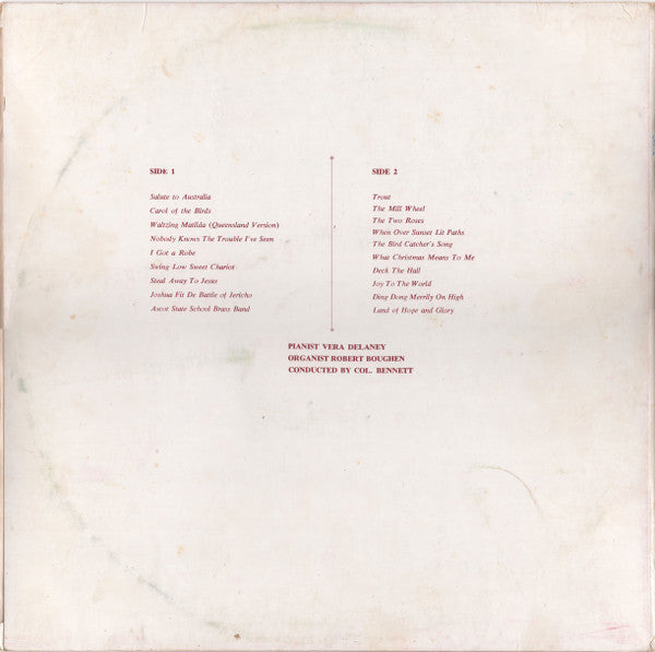 Queensland State Primary Schools Music And Arts Society – 1969 Children's Choral Concert — back cover