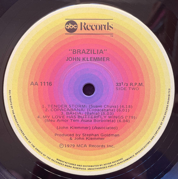 John Klemmer – Brazilia – LP, AU 1979