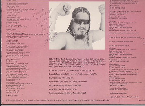 Dan Del Santo – Make It Right – 12", US 1985