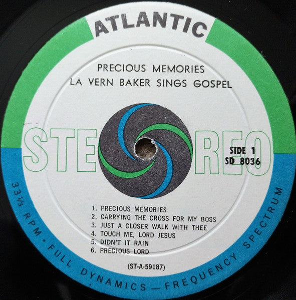 LaVern Baker – Precious Memories (La Vern Baker Sings Gospel) – LP, US 1959