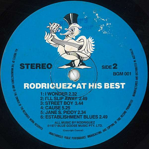 Rodriguez – At His Best (Damaged) – LP, AU 1977