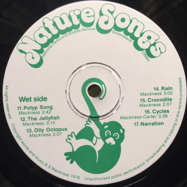 Brian Mackness, Sandy Pollard, Laurie Stone (3) – Nature Songs – LP, AU 1979