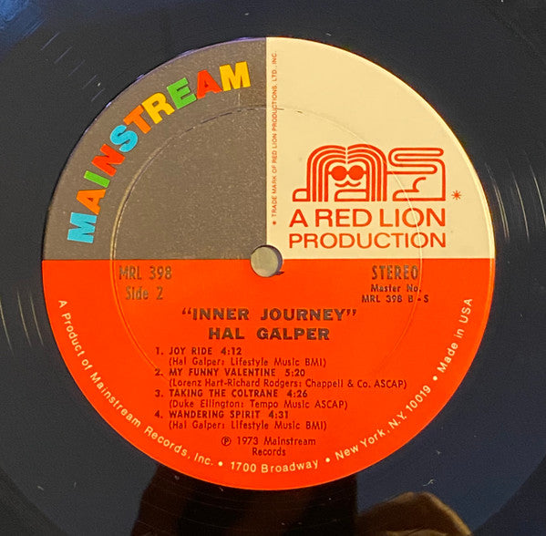 Hal Galper – Inner Journey – LP, US 1973