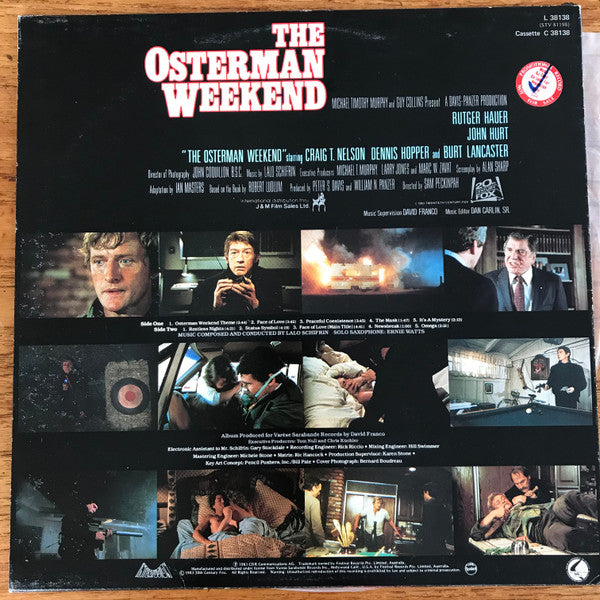 Lalo Schifrin – The Osterman Weekend (Original Soundtrack Recording) — back cover