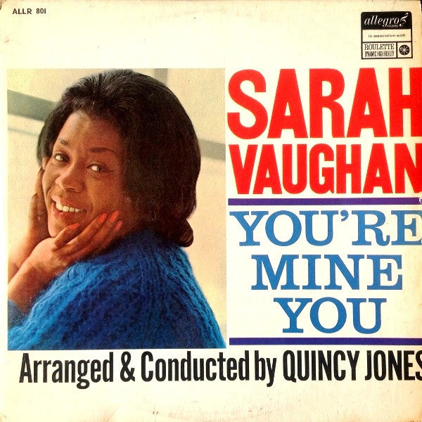 Sarah Vaughan – You're Mine You — front cover
