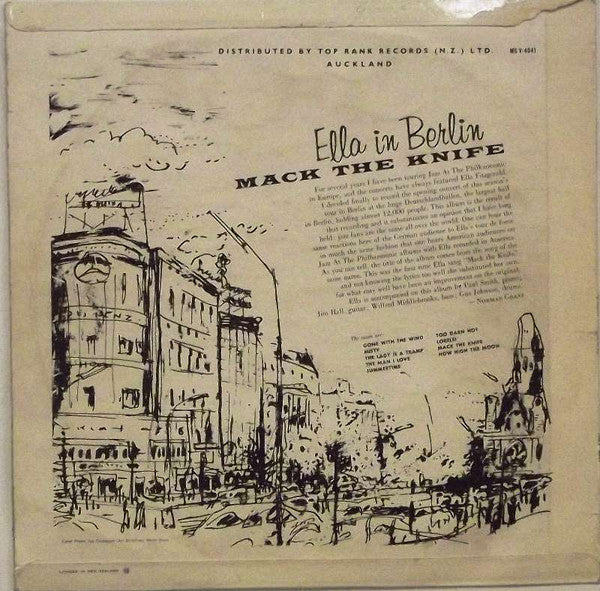 Ella Fitzgerald – Mack The Knife - Ella In Berlin — back cover