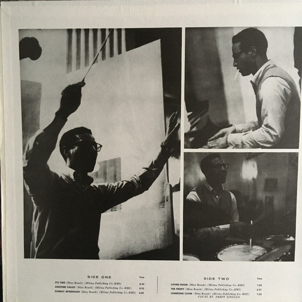 Max Roach His Chorus And Orchestra – It's Time — back cover