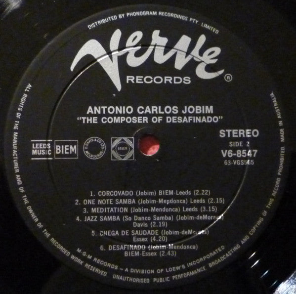 Antonio Carlos Jobim – The Composer Of Desafinado, Plays — image 4