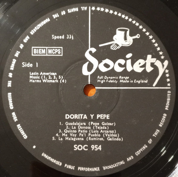 Dorita Y Pepe – Dorita Y Pepe – LP, UK 1964