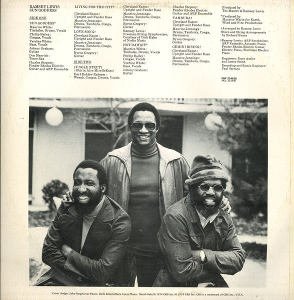 Ramsey Lewis – Sun Goddess — back cover