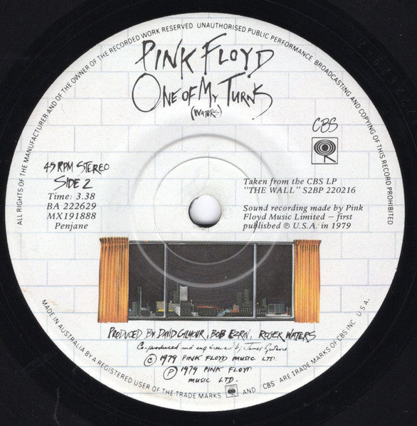 Pink Floyd – Another Brick In The Wall (Part II) – 7", AU 1979