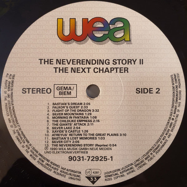 Giorgio Moroder / Robert Folk – The Neverending Story II – LP, DE 1990