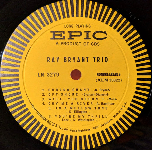 Ray Bryant Trio – Ray Bryant Trio – LP, US 1956