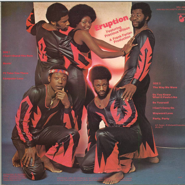 Eruption (4) Featuring Precious Wilson – Eruption — back cover
