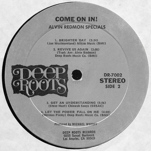 Alvin Redmon Specials – Come On In! — image 4