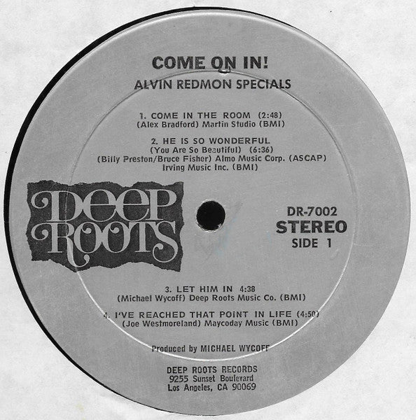 Alvin Redmon Specials – Come On In! — image 3