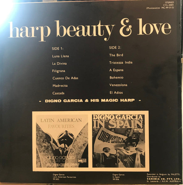 Digno Garcia – Harp Beauty & Love — back cover