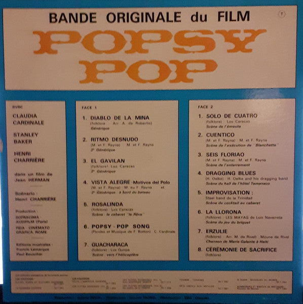 Various – Bande Originale Du Film "Popsy Pop" — back cover