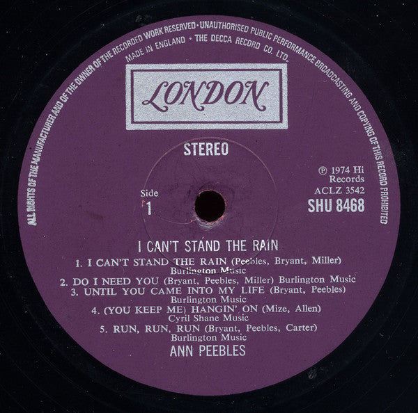 Ann Peebles – I Can't Stand The Rain — image 3
