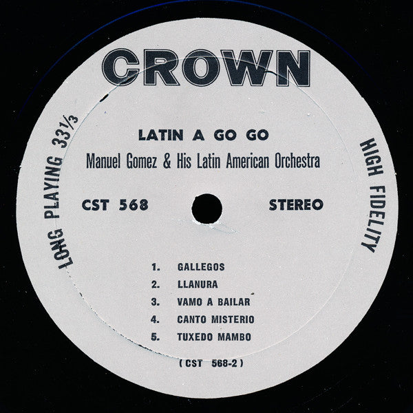 Manuel Gomez And His Latin-American Orchestra – Latin A-Go-Go – LP, US 1968