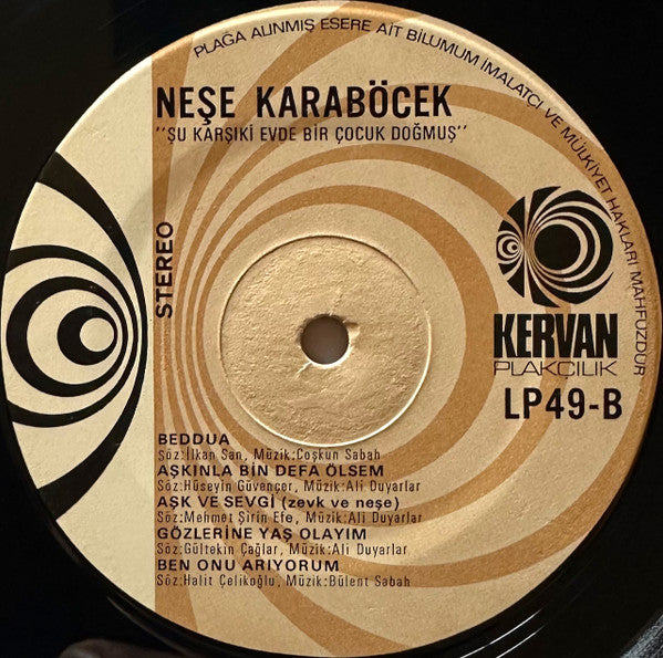 Neşe Karaböcek – Şu Karşıki Evde Bir Çocuk Doğmuş – LP, TR 1980