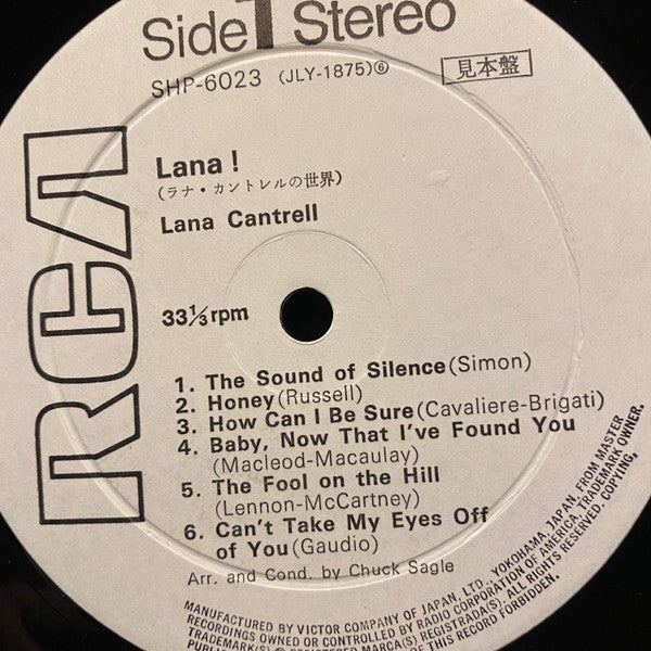 Lana Cantrell – Lana! — back cover