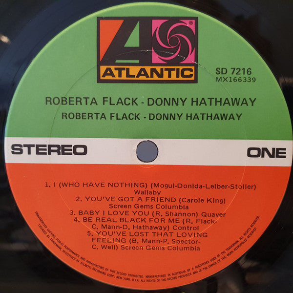 Roberta Flack & Donny Hathaway – Roberta Flack & Donny Hathaway – LP, AU